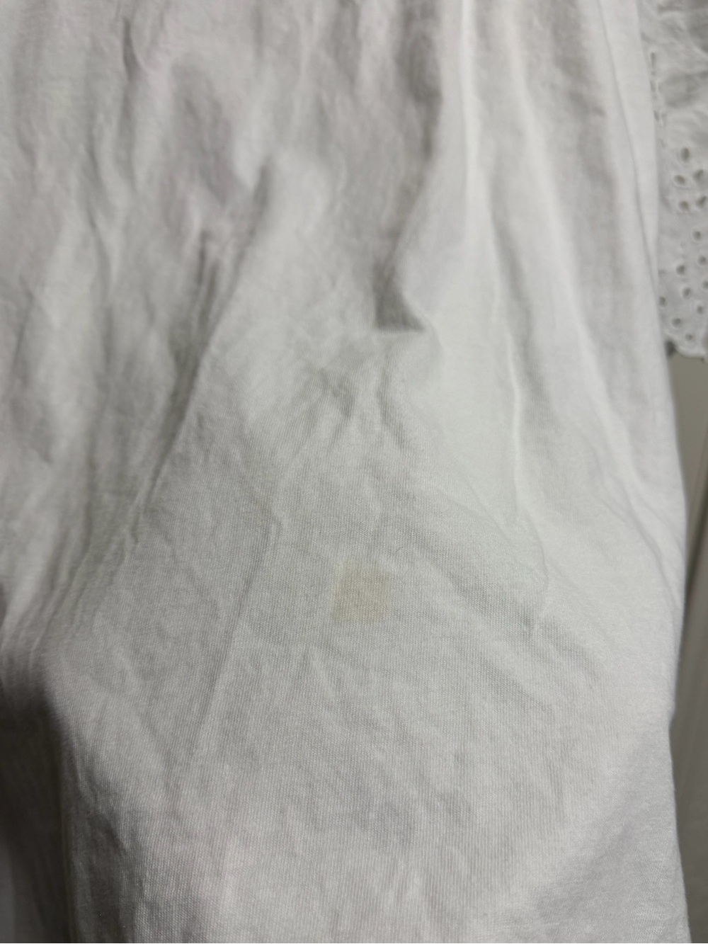 Talbots White Cotton Top with Eyelet Detail - Picture 3 of 5